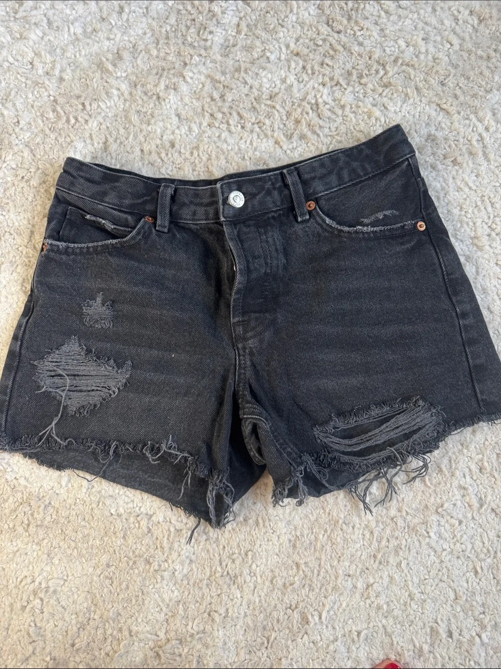 Topshop Moto Ashley Denim Shorts